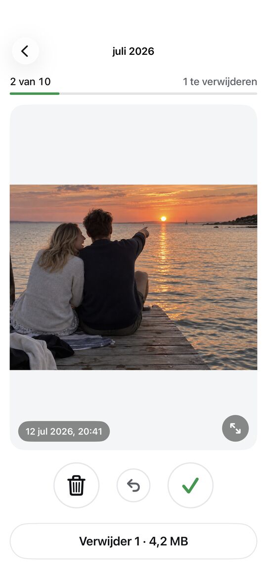 Swipe maand voor maand