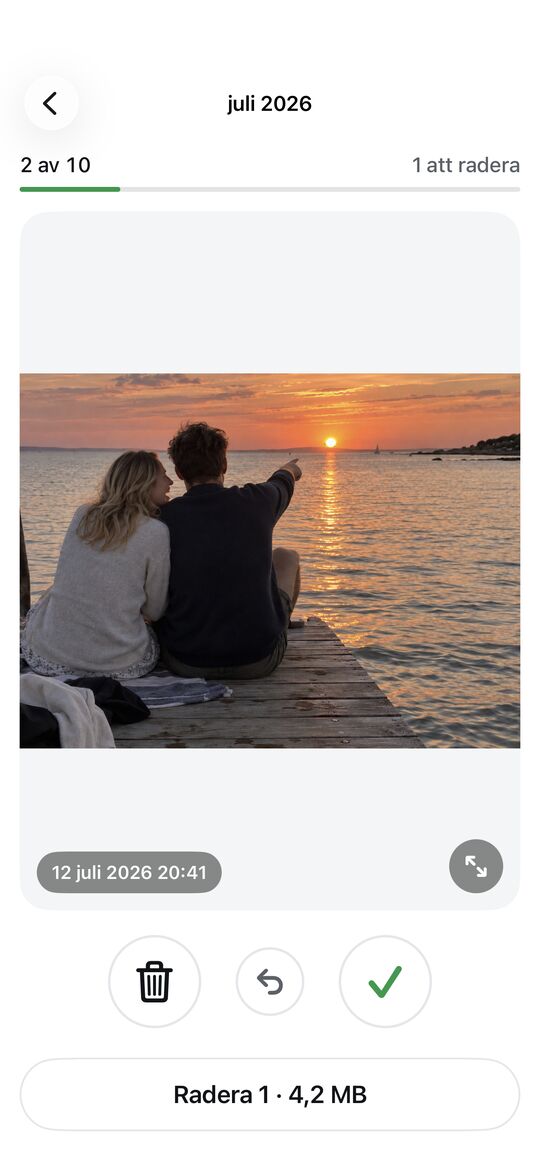 Svep en månad i taget